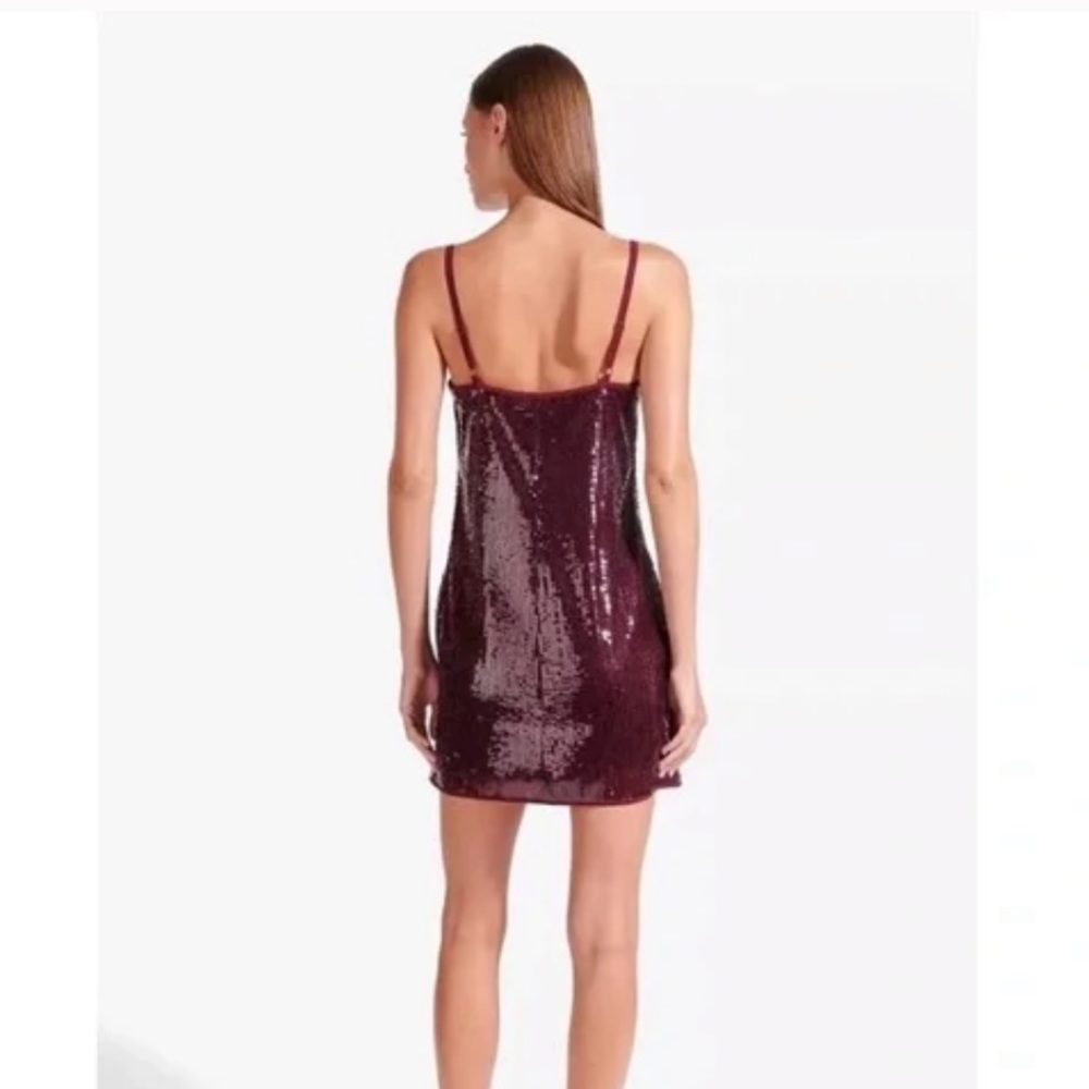 STAUD Sequin Mini Dress sz 10 - Picture 2 of 16